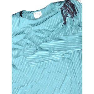 Norma Walters Vintage Silk Formal Dress With bead details Emerald‎ Green Size 10